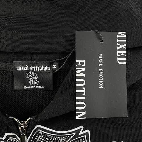 Mixed Emotions Last dance zip up hoodie black
