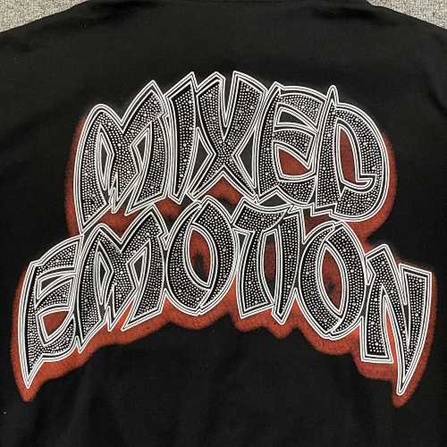 Mixed Emotions Last dance zip up hoodie black
