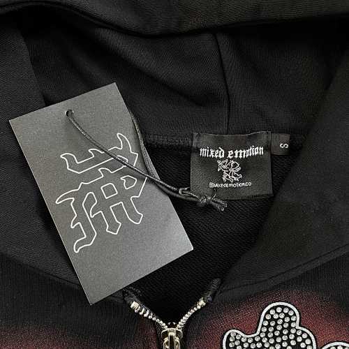 Mixed Emotions Black Rhinestone Hoodie