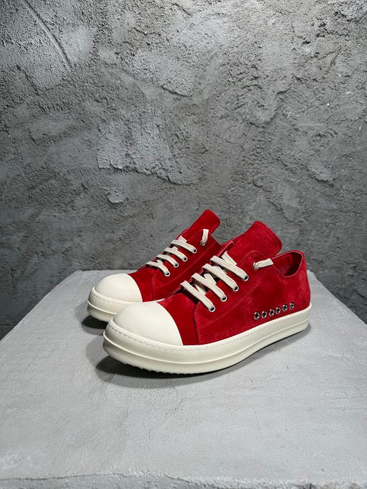 Rick Owens Extreme Low Sneakers red