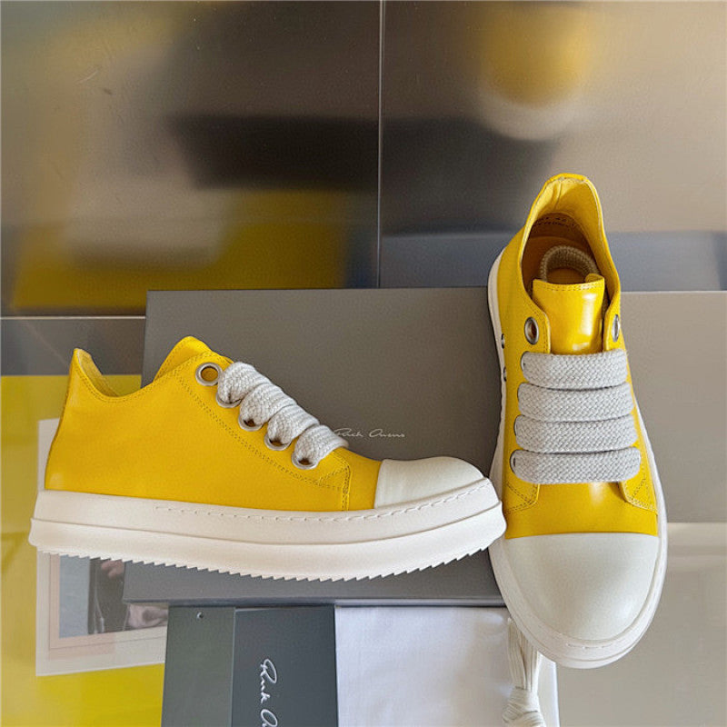 Rick Owens Porterville Jumbo Laced Low 'Lemon'