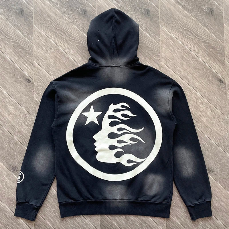 Hellstar Studios acid washed reignstone hoodie