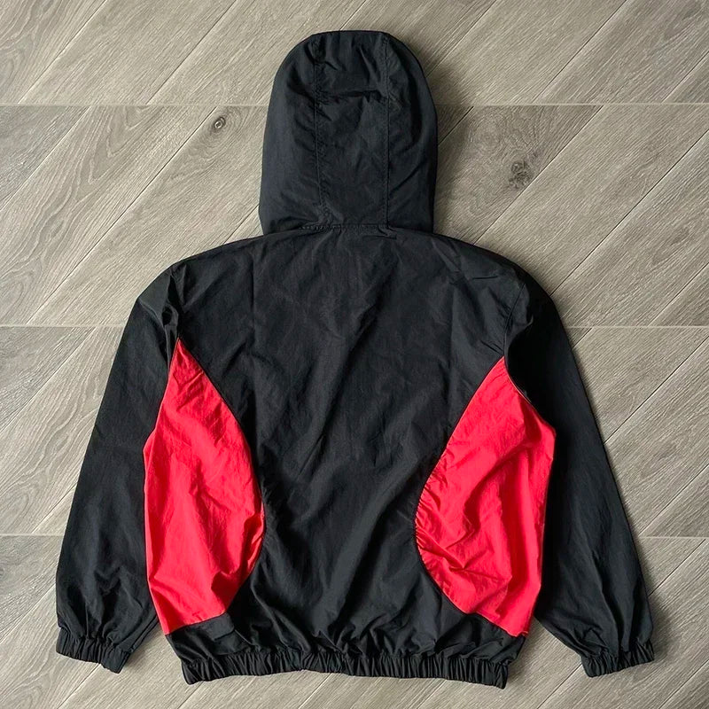 Hellstar Studios Sample Wave patchwork color casual trench coat sports coat