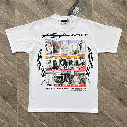 Hellstar  Studios black stars shine tee
