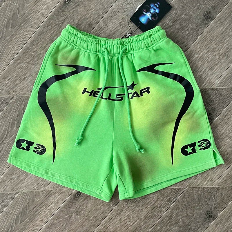 HELLSTAR STUDIOS calpsule  10 Neon Casual sports shorts for men and women