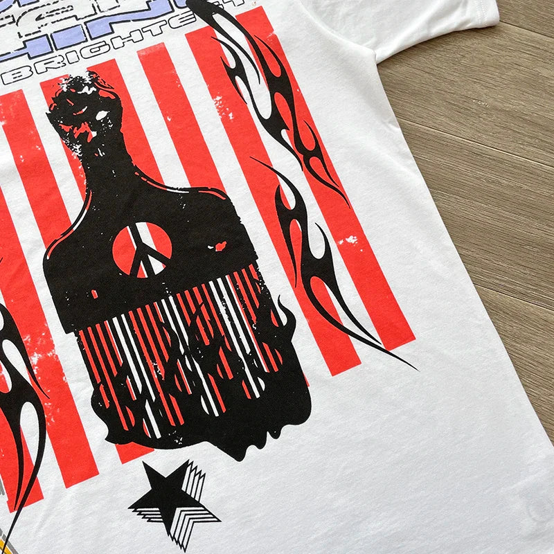 Hellstar  Studios black stars shine tee