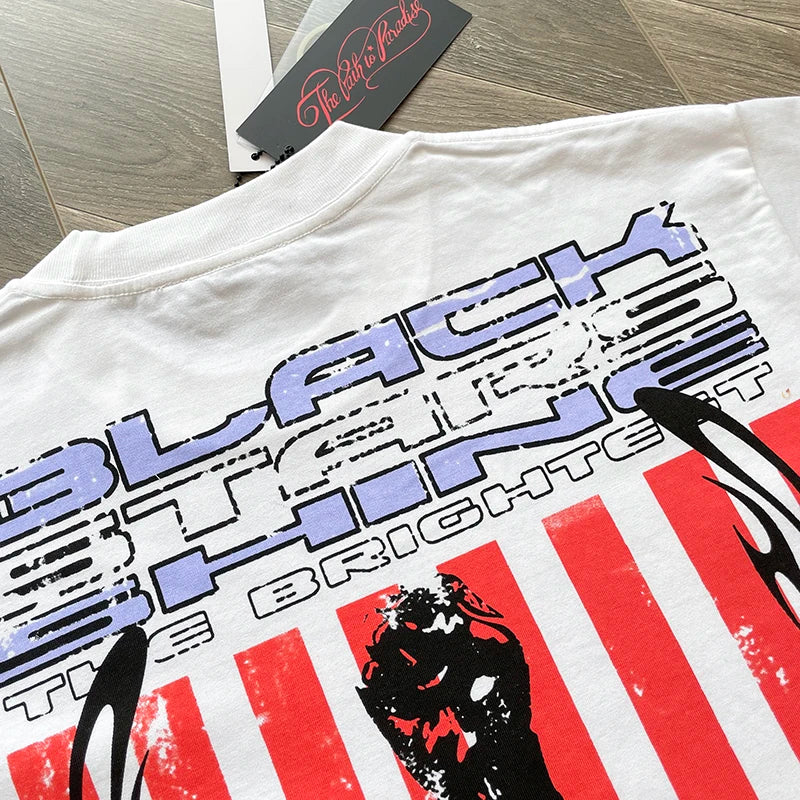 Hellstar  Studios black stars shine tee