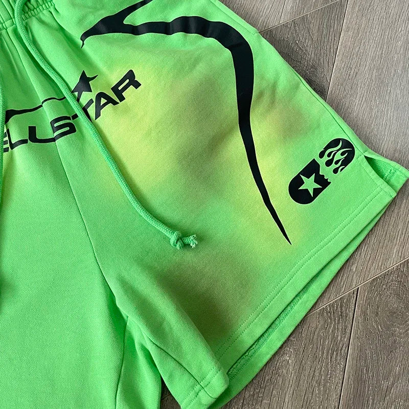 HELLSTAR STUDIOS calpsule  10 Neon Casual sports shorts for men and women