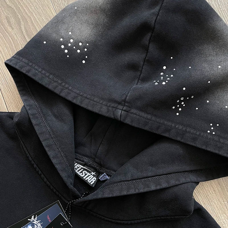 Hellstar Studios acid washed reignstone hoodie