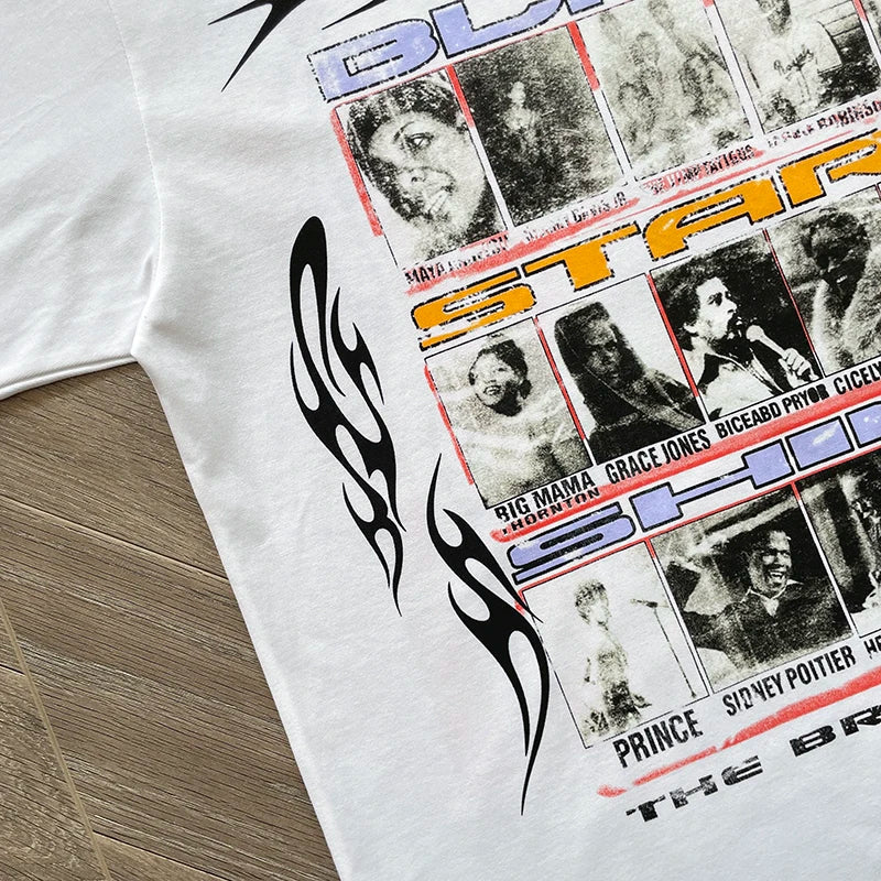 Hellstar  Studios black stars shine tee