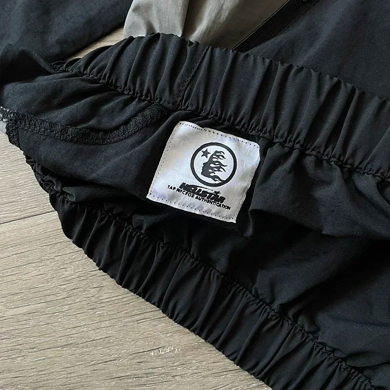 Hellstar Studios Sample Wave patchwork color casual trench coat sports coat