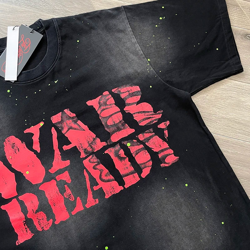 Hellstar Studios Graffiti style text cotton casual short-sleeved T-shirt