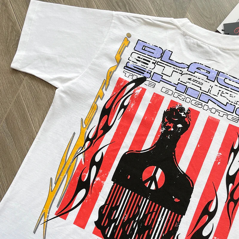 Hellstar  Studios black stars shine tee