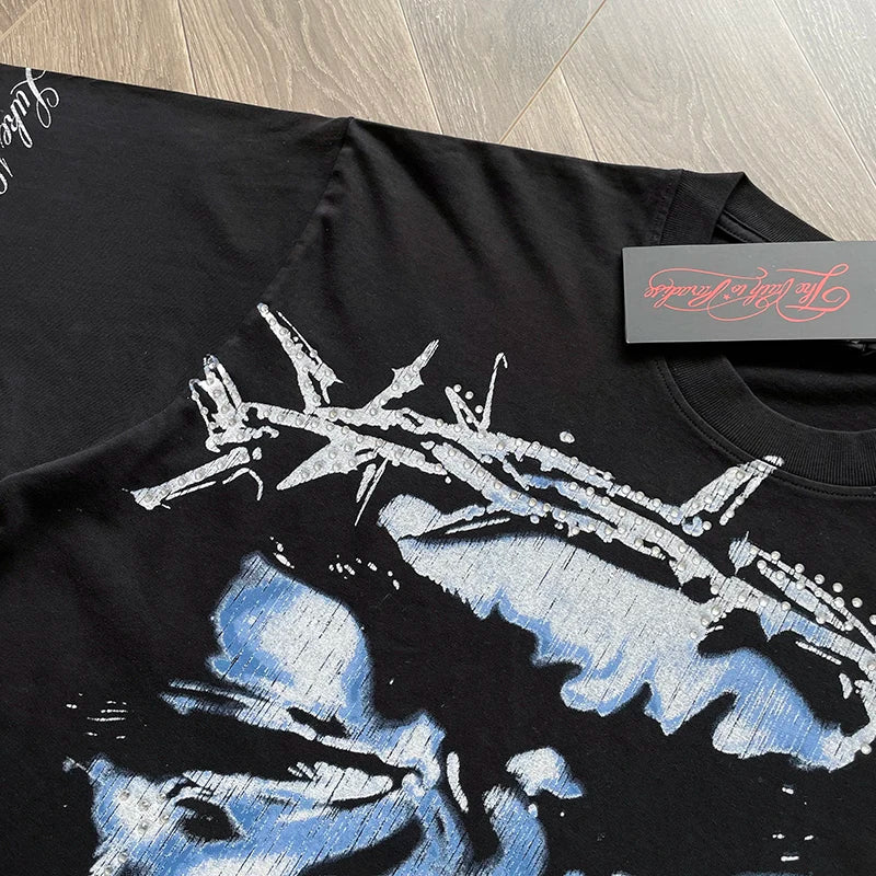 Hellstar STUDIOS Wings of Liberty printed short-sleeved T-shirt