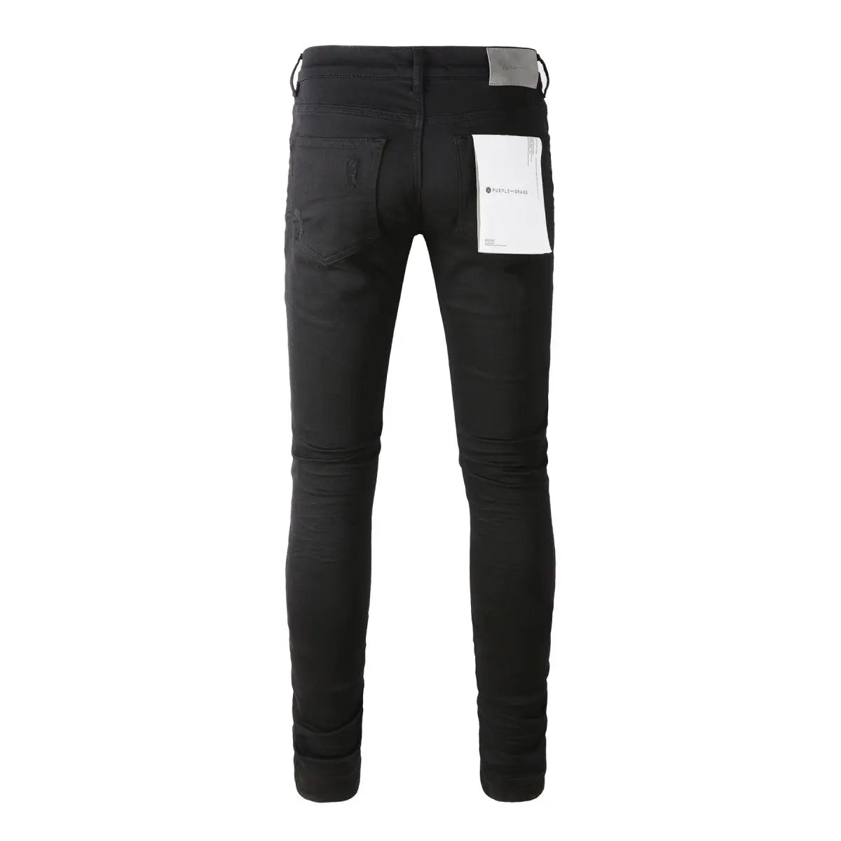 Purple black MEN JEANS slim fit trousers, fashion classic denim bottoms with ripped design