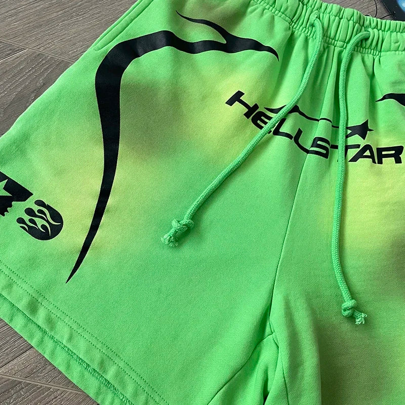 HELLSTAR STUDIOS calpsule  10 Neon Casual sports shorts for men and women