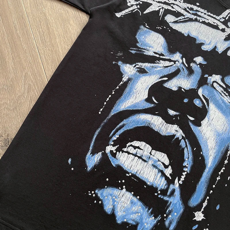 Hellstar STUDIOS Wings of Liberty printed short-sleeved T-shirt