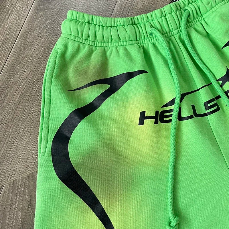 HELLSTAR STUDIOS calpsule  10 Neon Casual sports shorts for men and women