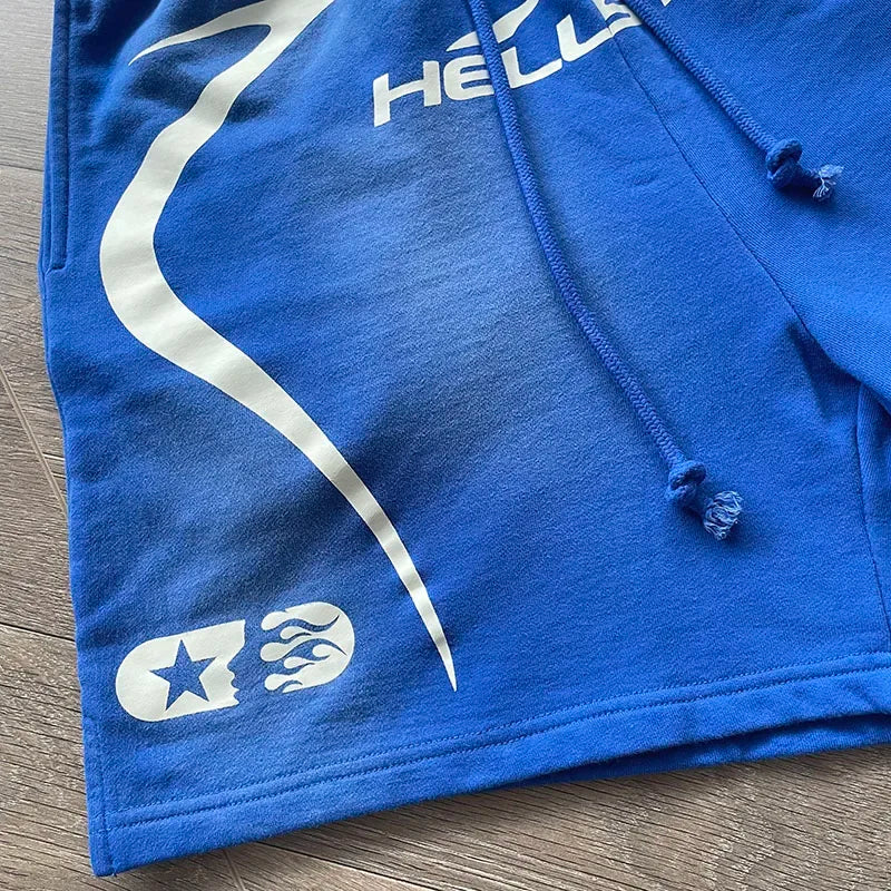 HELLSTAR STUDIOS calpsule  10 Neon Casual sports shorts for men and women