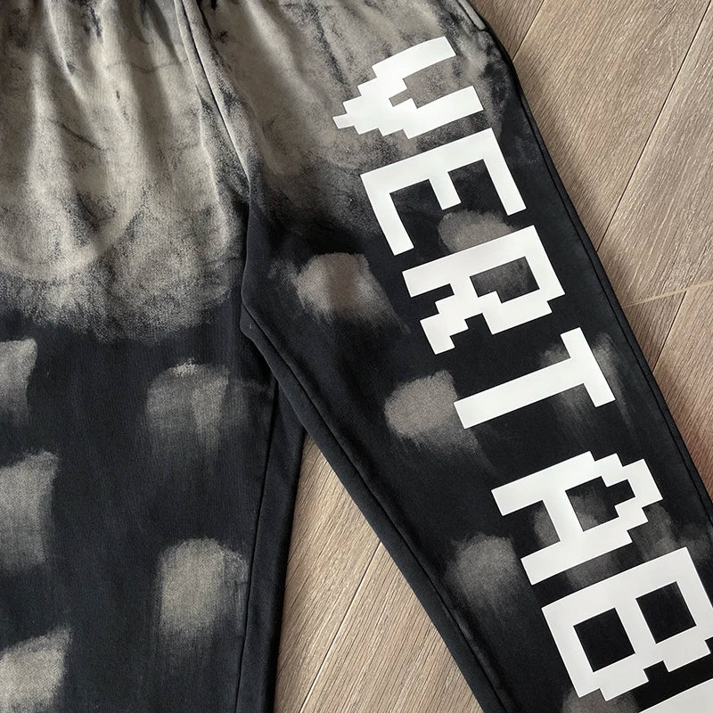 Vertabrae sweatpants Tie-dye three-dimensional printed sweatpants
