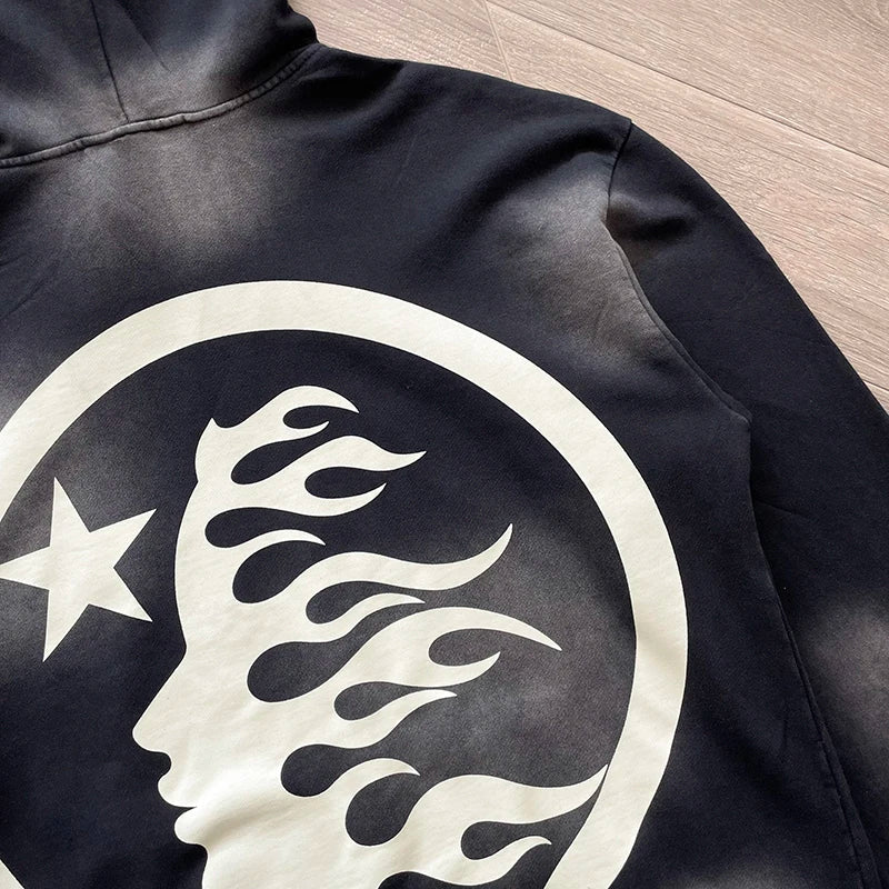 Hellstar Studios acid washed reignstone hoodie