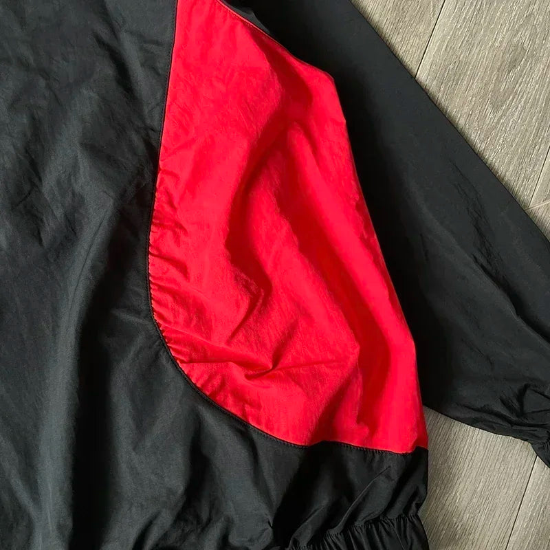 Hellstar Studios Sample Wave patchwork color casual trench coat sports coat