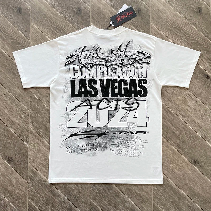 Hellstar STUDIOS iEuro-american style cotton short-sleeved T-shirt