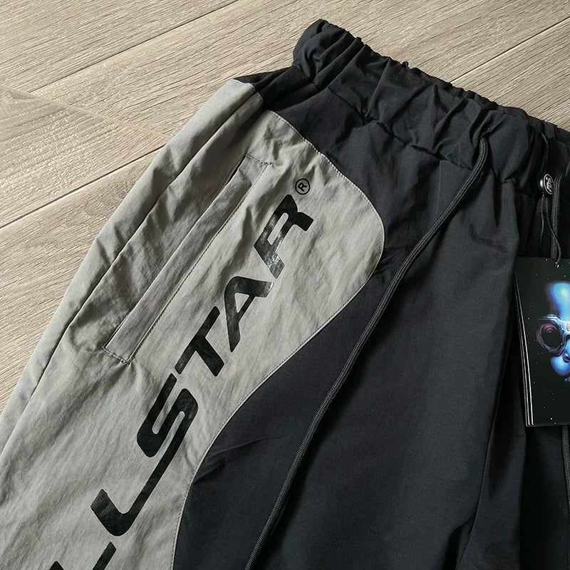 Hellstar  Sample Pants Wave stitching color-blocked casual sports