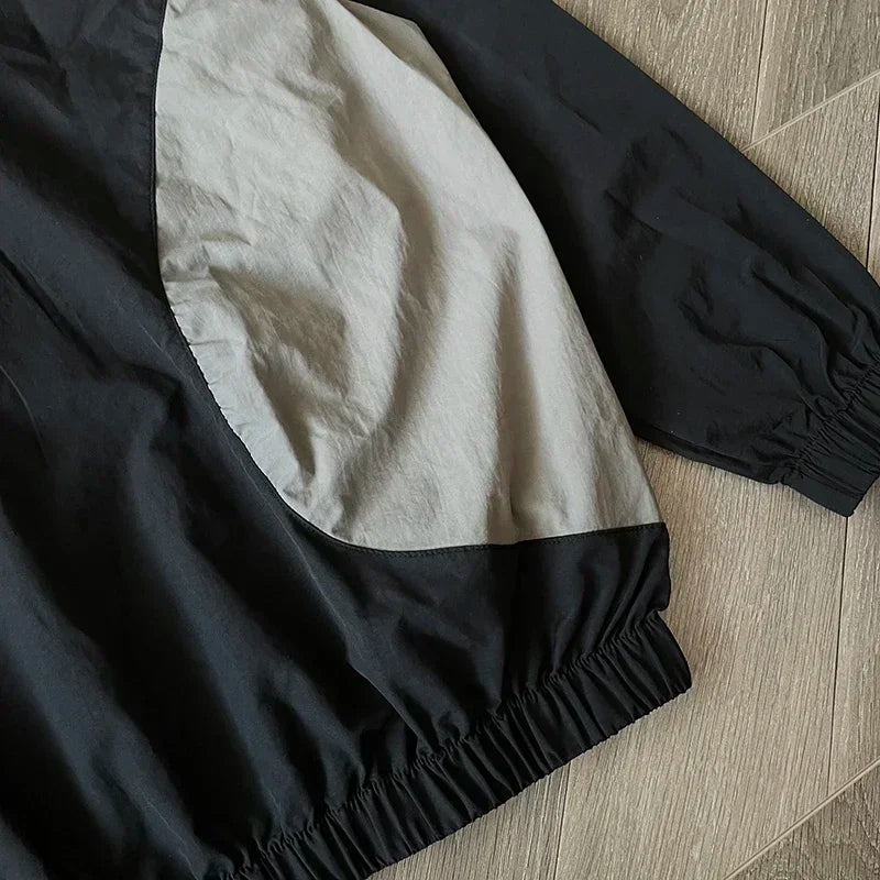 Hellstar Studios Sample Wave patchwork color casual trench coat sports coat