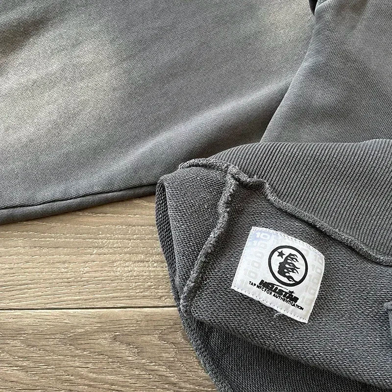 Hellstar   Sports Zip Up Wash cotton zipper hoodie