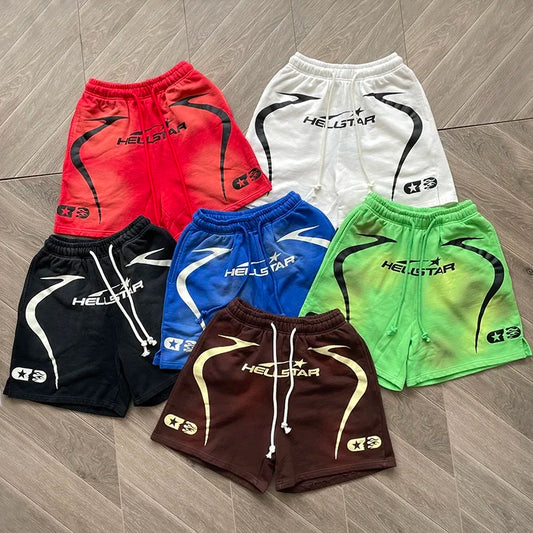 HELLSTAR STUDIOS calpsule  10 Neon Casual sports shorts for men and women