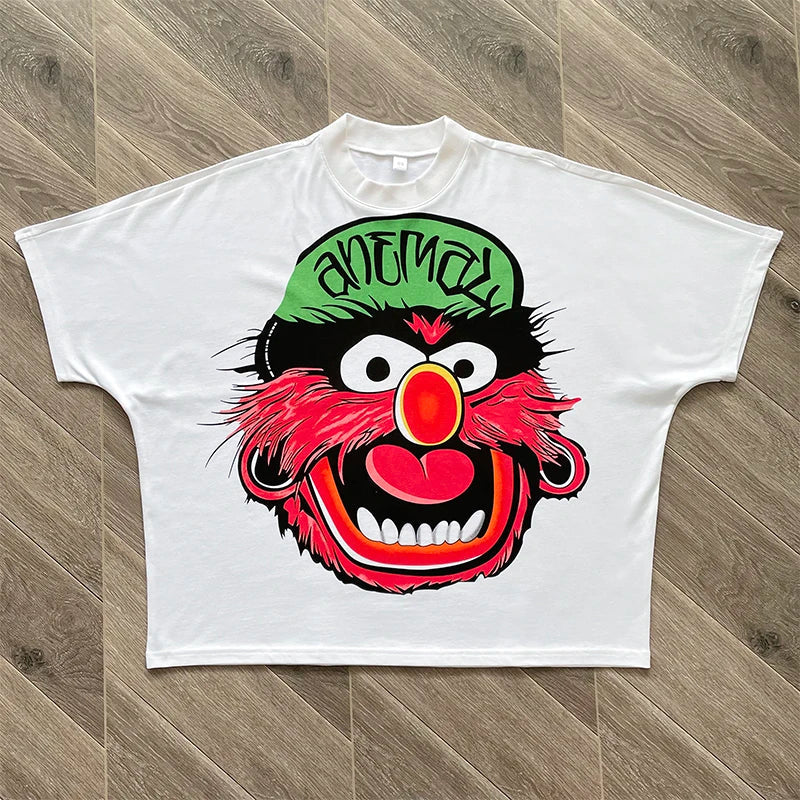 Blutosatire studios cropped character tee