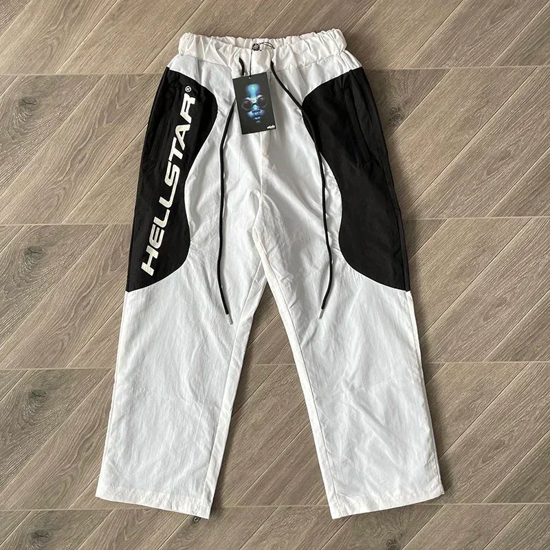 Hellstar  Sample Pants Wave stitching color-blocked casual sports