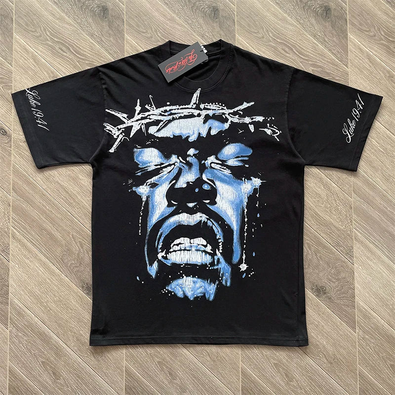 Hellstar STUDIOS Wings of Liberty printed short-sleeved T-shirt