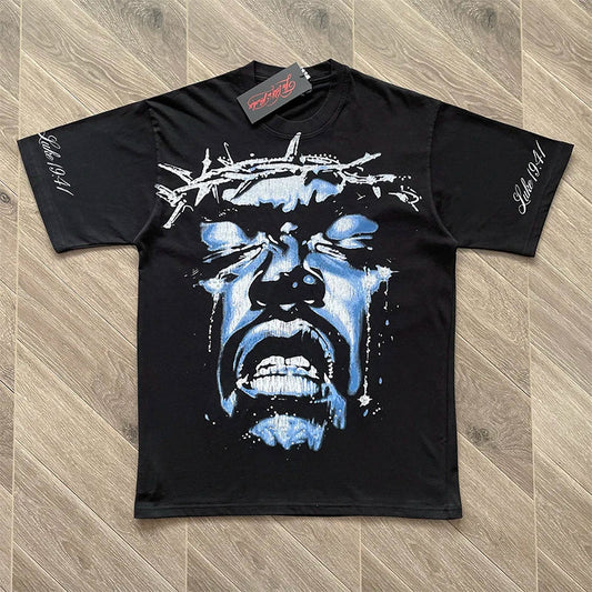 Hellstar STUDIOS Wings of Liberty printed short-sleeved T-shirt