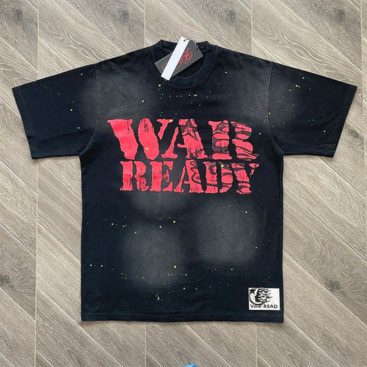 Hellstar Studios Graffiti style text cotton casual short-sleeved T-shirt
