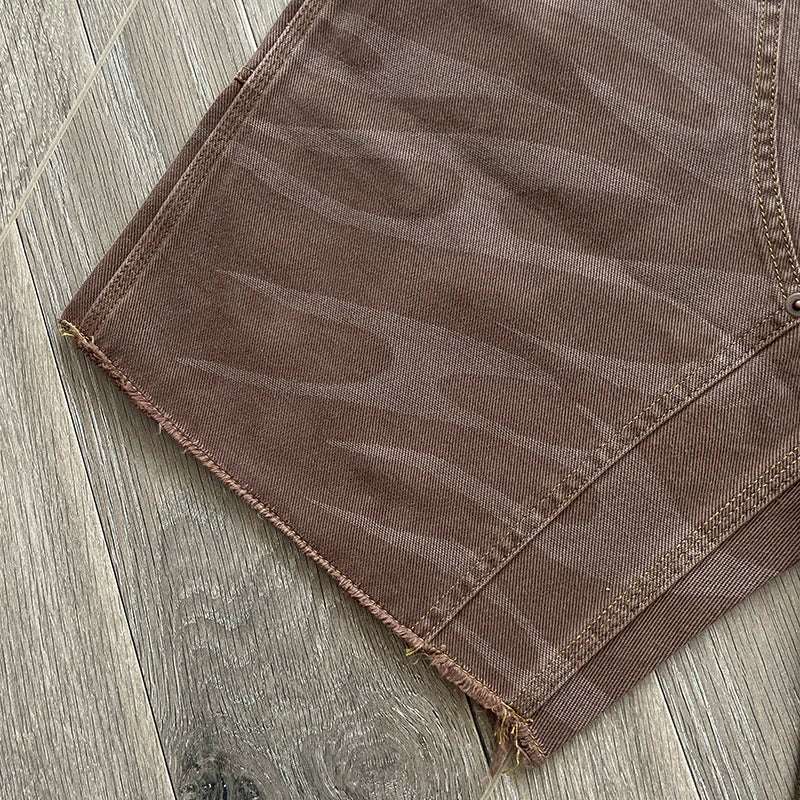 HS Studios Heavy wash camouflage denim casual shorts