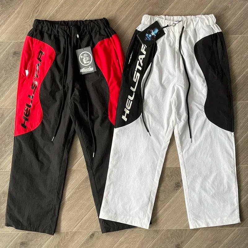 Hellstar  Sample Pants Wave stitching color-blocked casual sports