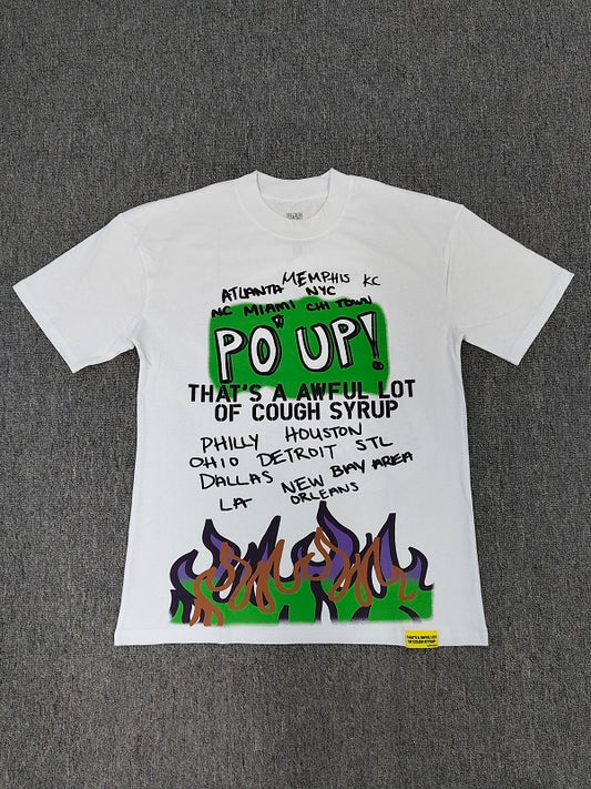 Awful Lot Of Cough Syrup Po Up Tee