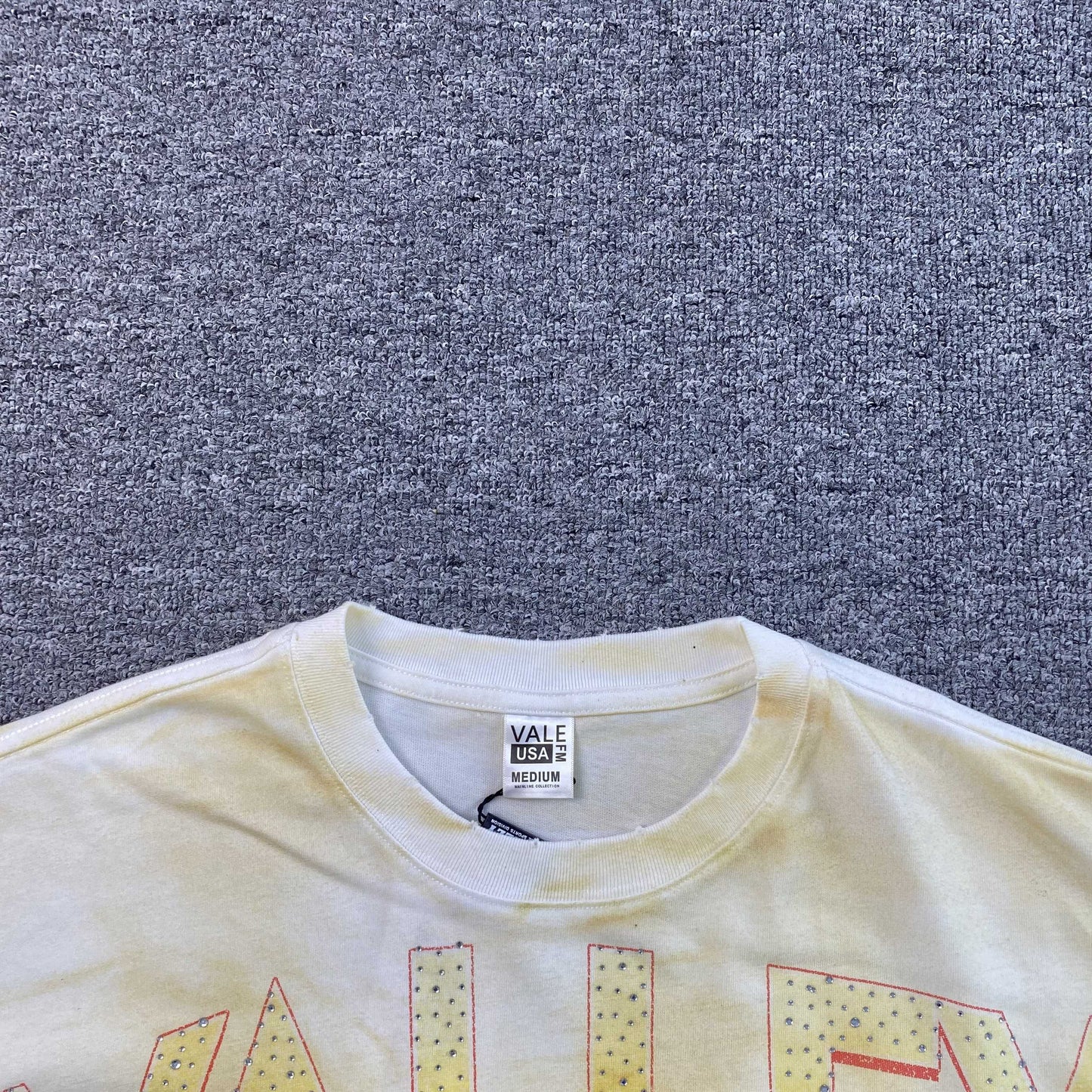 Vale Forever By Any Means Bling Tee 'Dirty White'