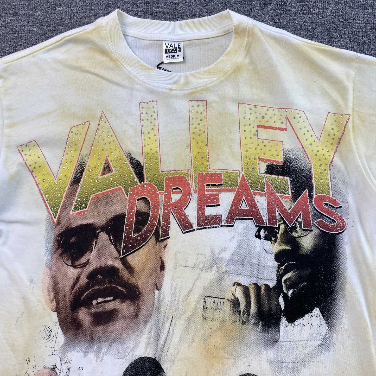 Vale Forever By Any Means Bling Tee 'Dirty White'