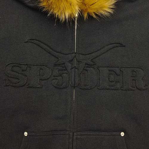 Sp5der Garibaldi Zip Up 'Black'