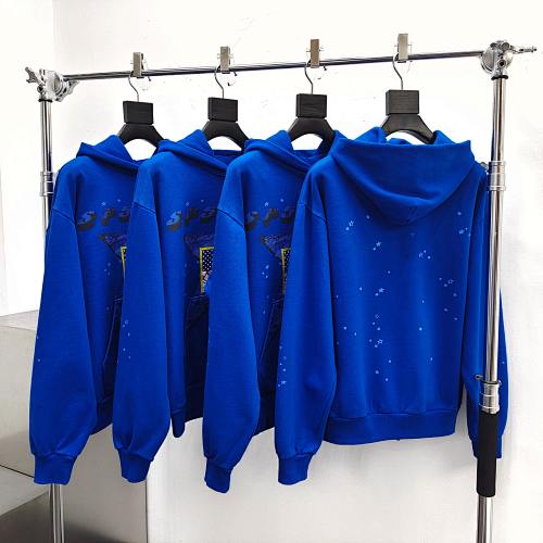Sp5der Star Girl Hoodie 'Blue'