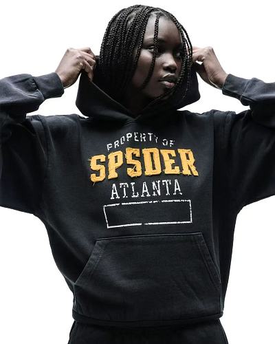 Property OF Sp5der Atlanta Black Hoodie