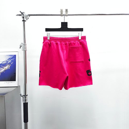 Sp5der Beluga Zip Up 'Pink' shorts