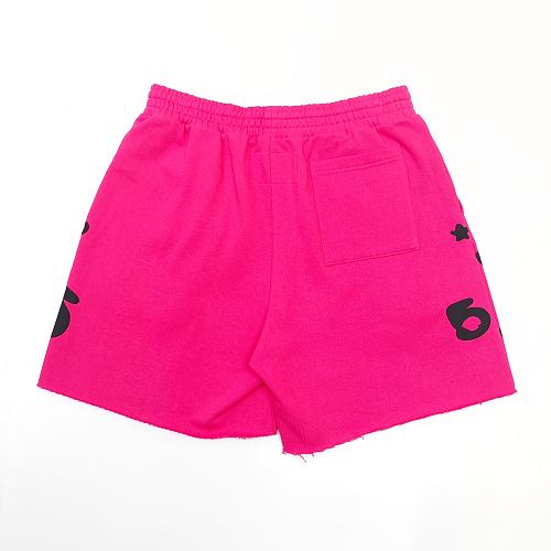 Sp5der Beluga Zip Up 'Pink' shorts