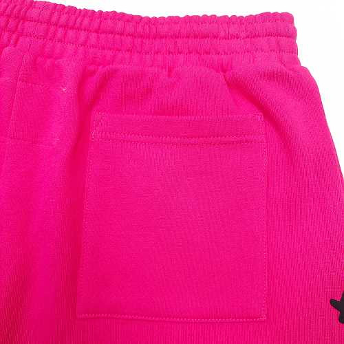 Sp5der Beluga Zip Up 'Pink' shorts
