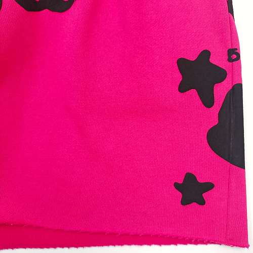 Sp5der Beluga Zip Up 'Pink' shorts