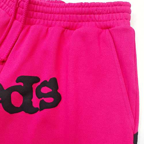 Sp5der Beluga Zip Up 'Pink' shorts