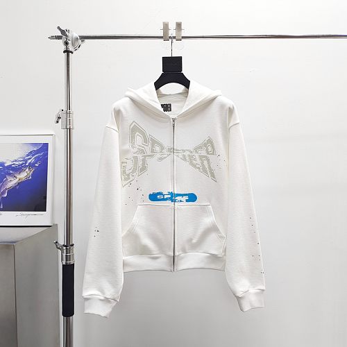 Sp5der T&F Zip Up 'White'
